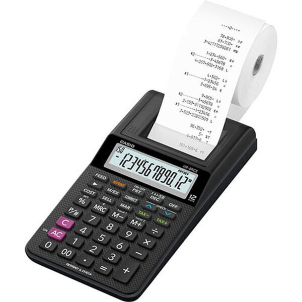 Casio Calculatrice imprimante financière HR-8RCE – 12 chiffres